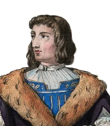 Porträtt av Philippe de Commines (1447-1511), fransk författare och diplomat.