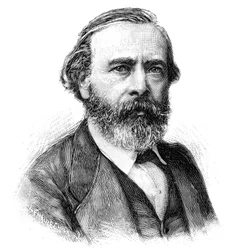 Porträtt av Pierre Edouard (Pierre-Edouard) Frere (1819-1886), fransk målare. Gravyr i ""The Illustrated World"", 5 juni