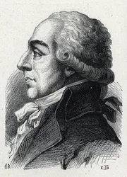 Porträtt av Pierre Louis Roederer (1754-1835), fransk advokat och politiker. Gravyr från 1889. Privat samling.