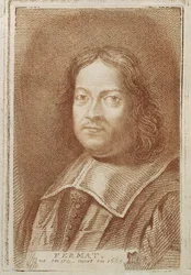 Porträtt av Pierre de Fermat (1601-1665) från Histoire des Mathematiciens av Alexandre Saverien, mitten av 1700-talet