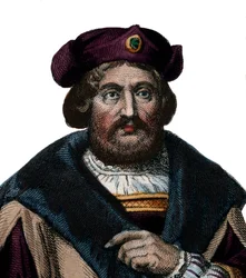 Porträtt av Pierre de Ronsard (1524-1585), fransk poet.