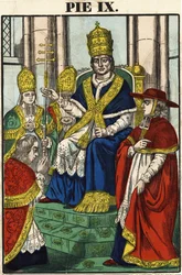 Porträtt av påven Pius IX (1792 - 1878)