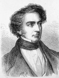 Porträtt av Robert Stephenson (1803 - 1859) - i "" Vetenskapens album; Illuströsa forskare; Stora upptäckter””” 1896.