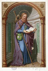 Porträtt av Saint James the Major-läsning, Frankrike 19:e.