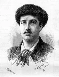 Porträtt av Sergent Jules Boillot (1860-1885), koloniala hjältar från tredje republikens skola.