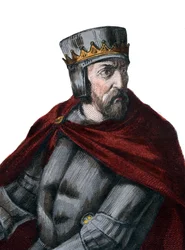 Porträtt av Simon IV de Montfort, 5:e greven av Leicester (1150-1218), fransk adelsman.