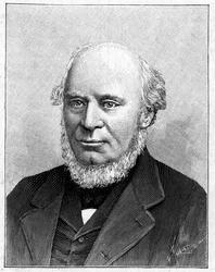 Porträtt av Sir John Fowler (1817-1898) engelsk ingenjör.