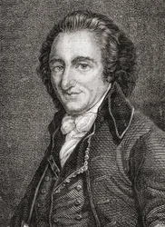 Porträtt av Thomas Paine (1737-1809) (gravyr)