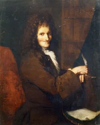 Porträtt av Voltaire (1694 - 1778) - Museet i Versailles, fransk skola på 1700-talet.