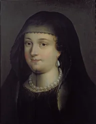Porträtt av en flicka, som antas vara Mary Queen of Scots (1542-87)