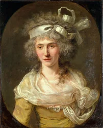 Porträtt av en kvinna, ca 1785 (olja på duk)
