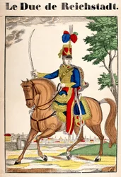 Porträtt av hertigen av Reichstadt, Napoleon II, son till kejsar Napoleon I (1769-1821). Bild på Epinal
