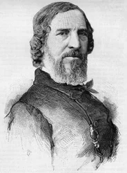 Porträtt av den franske skådespelaren Hugues Bouffe (1800-1888).