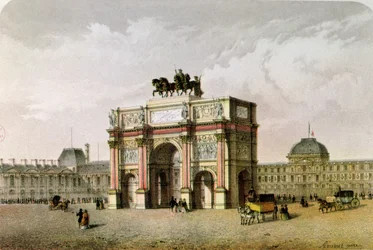 Vykort av Triumfbågen du Carrousel, Paris