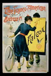 Affischannonsering The Franco-American Bicycle Co., Paris