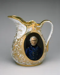Presentationskanna, ca 1848-50 (porslin)