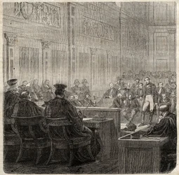 Förfaranden vid det kungliga hovet i Poitiers av general Jean Baptiste Breton (Jean-Baptiste) dit Berton (1769-1822) 1822 -