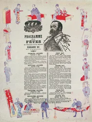 Program för evenemang och festligheter för kung Edward VII:s (1841-1910) besök i Paris, 1-4 maj 1903
