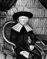 Rabbi Simon Cahn, president för Colmar Consistory, Alsace, Frankrike