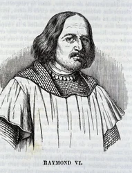 Raymond VI i "The Mosaic of the South", Toulouse