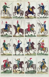 Regionala enheter av ryskt kavalleri, ca 1812-14