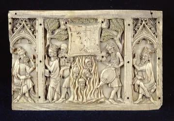 Relief föreställande scener från den heliga Katarina av Alexandrias liv, ca 1370-80