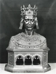 Relikviebyst av St. Louis (1214-70) (förgylld silver)