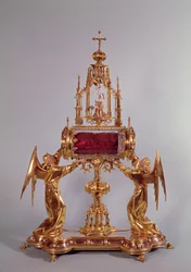 Relikvier av St. Aldegondes slöja (guld)