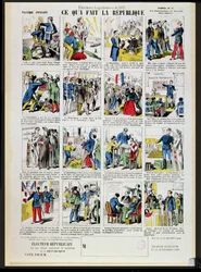 Republikansk propaganda till stöd för grundandet av den tredje republiken, ca 1881 (se även 162979 och 162980)