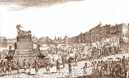 Återlämnande av Voltaires aska (Francois Marie Arouet dit Voltaire