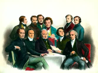 Revolutionen 1848: medlemmar av 1848 års provisoriska regering (24/02 till 06/05): bland dem Pierre Marie de Saint-Georges (Saint-Georges), Adolphe Cremieux, Francois Arago, Armand Marrast, Louis Antoine Garnier-Pages (Garnier Pages), Alphonse de Lamarti
