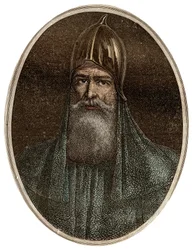 Riourik (Riurik, Rurik Rouri), väringafurste från 800-talet - Porträtt av Rurik, en väringahövding och grundare av Kievriket (ca. 830-ca. 879) - Ny nationalencyklopedi av Maurice La Charest - 1870