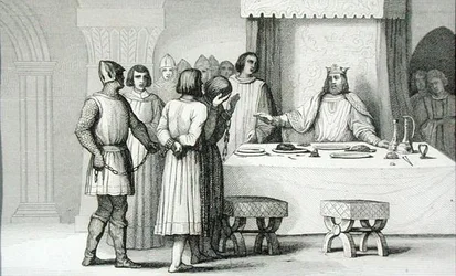 Robert II (970-1031) den fromme släpper konspiratörerna, från 