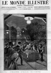 Berg-och-dalbana, vid festen i Neuilly sur Seine, juli 1888. Omslag för tidningen "The Illustrous World"".