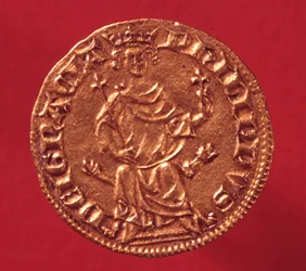 Kunglig guldsköld av Philip IV le Bel (1268-1314). 1290. Paris, Valutamuseet