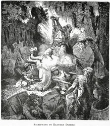 Offer till hedniska gudar, ca 1890