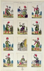 Saint-Simonian Women och deras yrken, c.1830