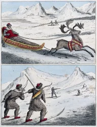 Samernas jakt och samernas pulka.