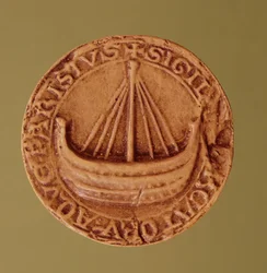 Sigill av Hanse of Water Merchants, tidigt 1200-tal