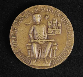Andra sigill av Raymond VII (1197-1249) från Toulouse (vax)