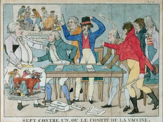 Sju mot en, eller Vaccinkommittén, ca 1800