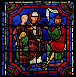 St. Apollinaire: inför en tribun i Rom (w36)