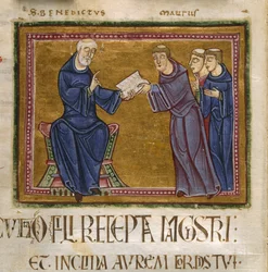 St. Benedictus levererar sin regel