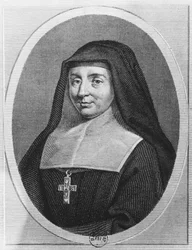 St Jane Frances de Chantal (gravyr)