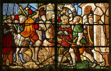 St Julien de Brioude arresterad framför ett kloster