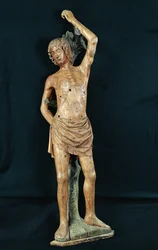 St. Sebastian, 1400-1500-talet (trä)
