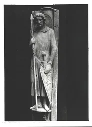 St. Theodore klädd till riddare, reliefsnideri, c.1230