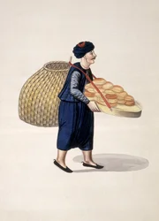Gatuförsäljare, ottomansk tid, tredje kvartalet av 1700-talet (wc på papper)
