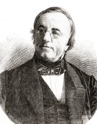 Schweiziska fysikern Auguste Arthur de la Rive, från Les Merveilles de la Science, pub.1870.