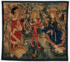 Gobeläng föreställande David och Batseba, från Strassburg